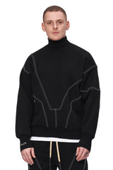 Baroque embroidered Turtleneck