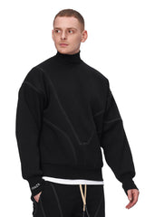 Baroque embroidered Turtleneck
