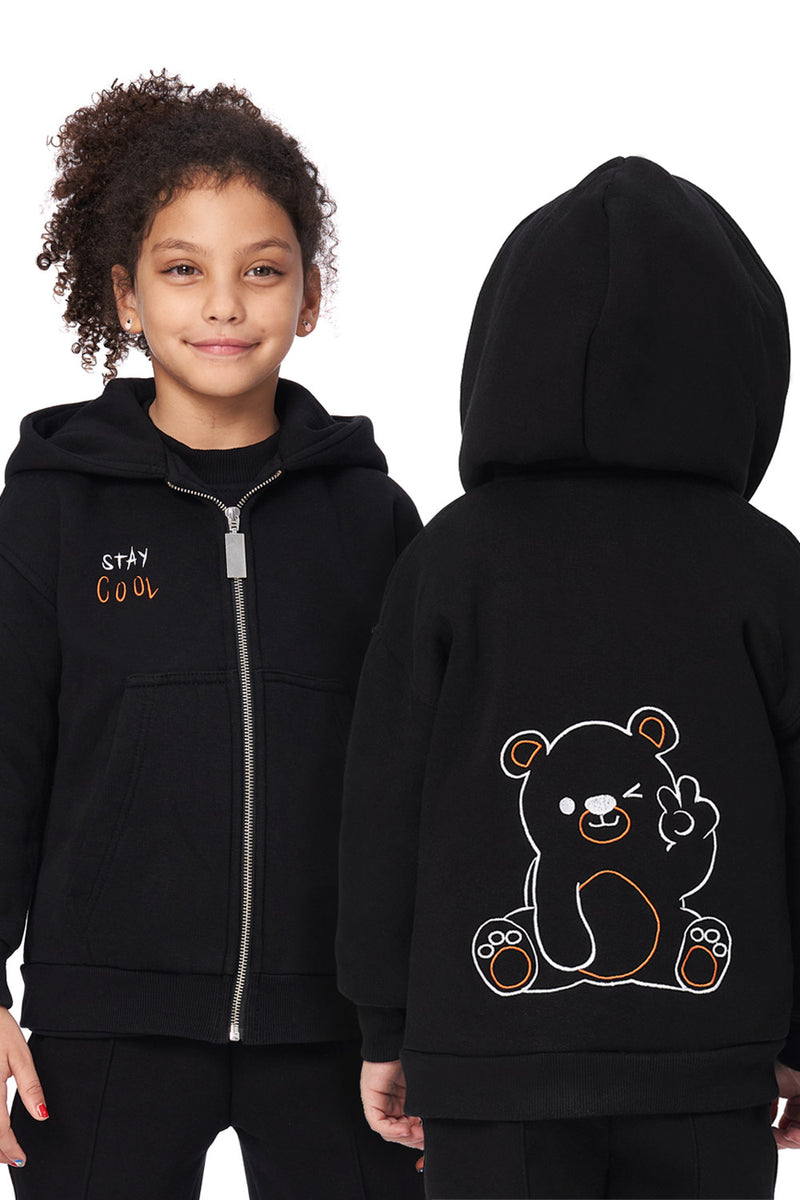 Teddy Embroidered Hoodie