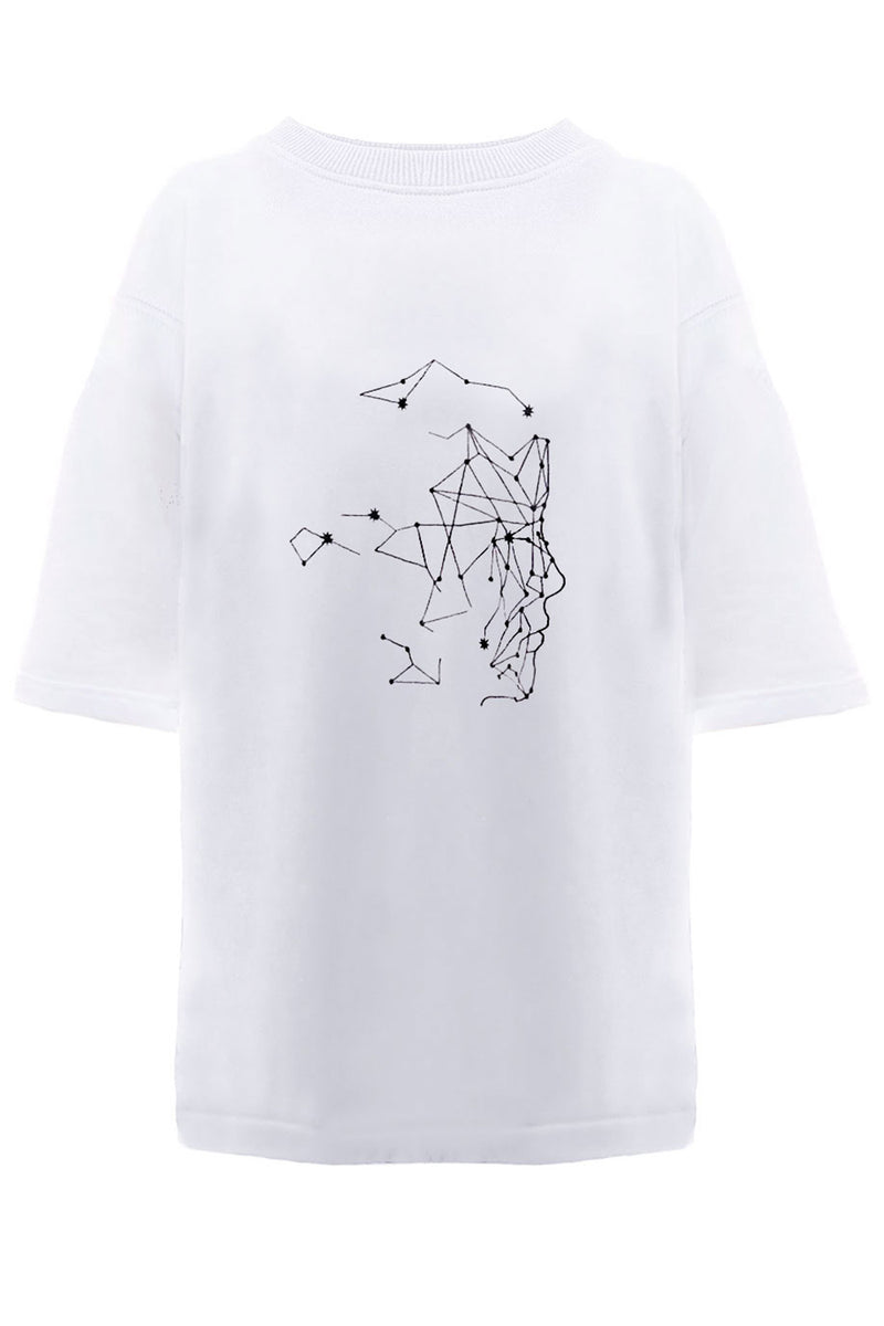 Mind embroidered W T-Shirt