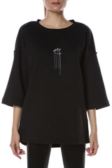 FREEDOM embroidered W T-shirt